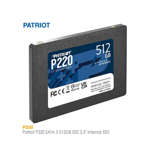 حافظه اس اس دی 512 گیگابایت پاتریوت P220
