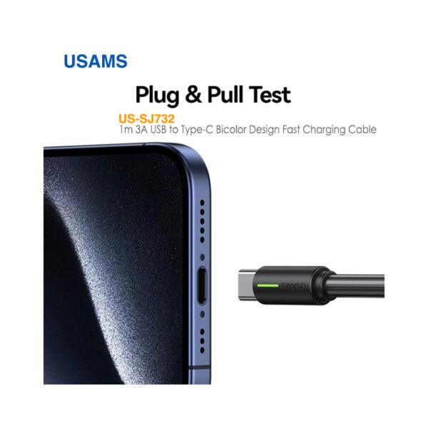 کابل فست شارژ 18 وات Usb به Type-C یوسمز US-SJ732