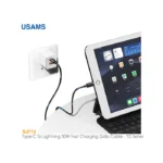 کابل فست شارژ 30 وات Type-C به Lightning یوسمز US-SJ712
