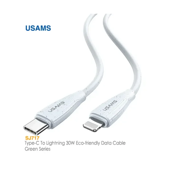 کابل فست شارژ 30 وات Type-C به Lightning یوسمز US-SJ717