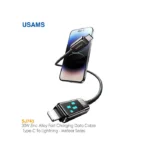 کابل فست شارژ 30 وات Lightning به Type-C یوسمز US-SJ743
