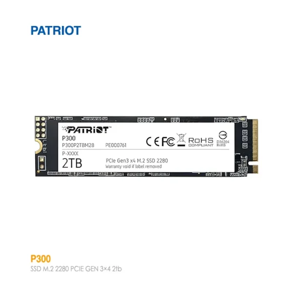 حافظه اس اس دی 2 ترابایت پاتریوت P300