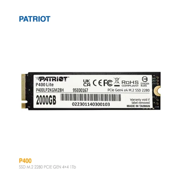 حافظه اس اس دی 2 ترابایت پاتریوت P400 Lite