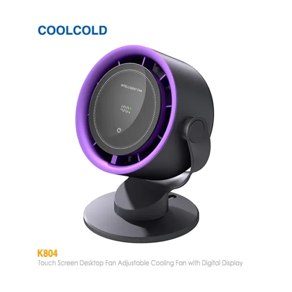 پنکه شارژی رومیزی لمسی کول کلد K804