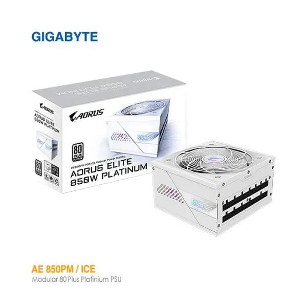 پاور 850 وات پلاتینیوم ماژولار گیگابایت AE850PM ICE