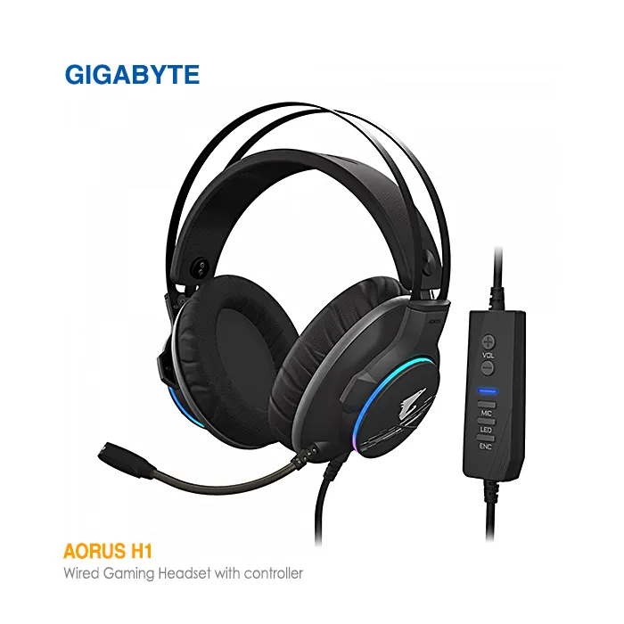 Aorus H1 هدست با سیم گیمینگ گیگابایت AORUS H1 - Image 1