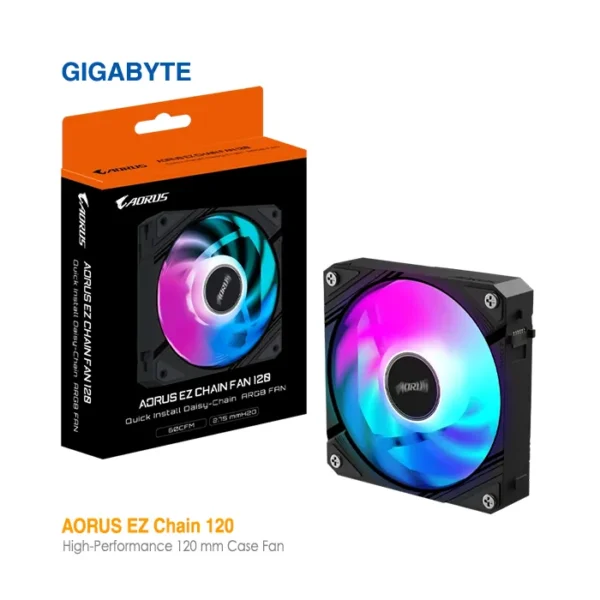 خنک کننده 120 میلی‌متری گیگابایت Ez Chain Fan120