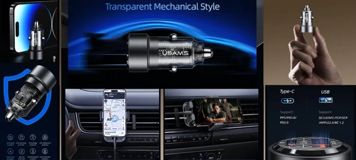 شارژر فندکی یوسمز US-CC208