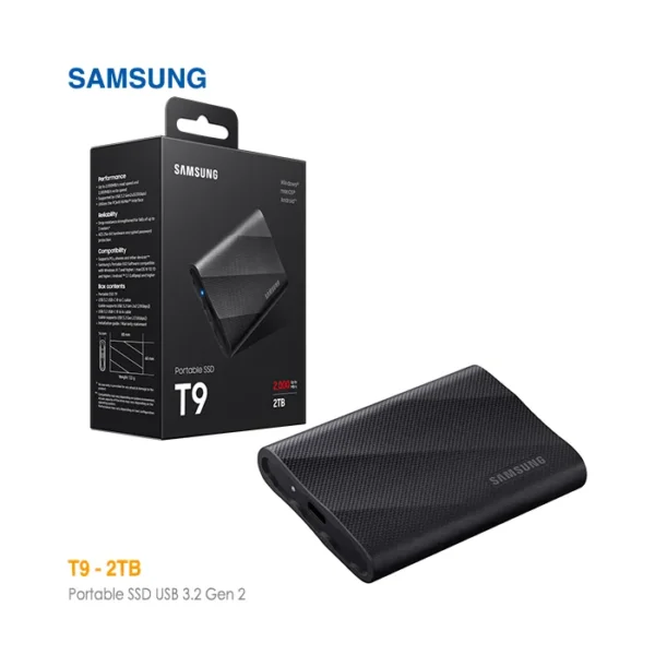 حافظه اس اس دی اکسترنال 2 ترابایت سامسونگ T9 USB3.2